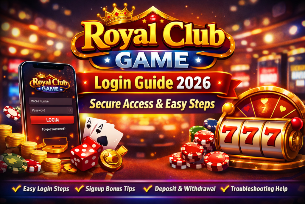 Royal Club Game login Guide 
